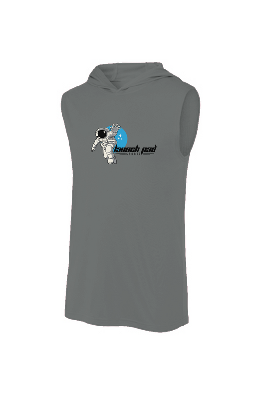 Sport-Tek Sleeveless Hoodie grey w/Full LP Logo