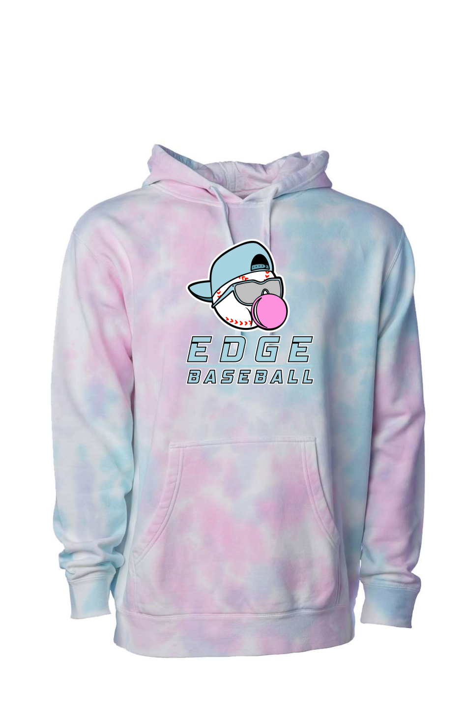 Tie Dye Cotton Candy Hoodie w/Edge Logo