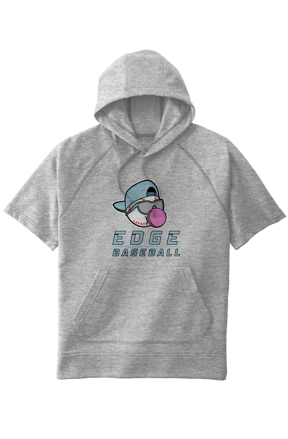 Tri-Blend Fleece  S/S Hooded Pullover w/Edge Baseball 